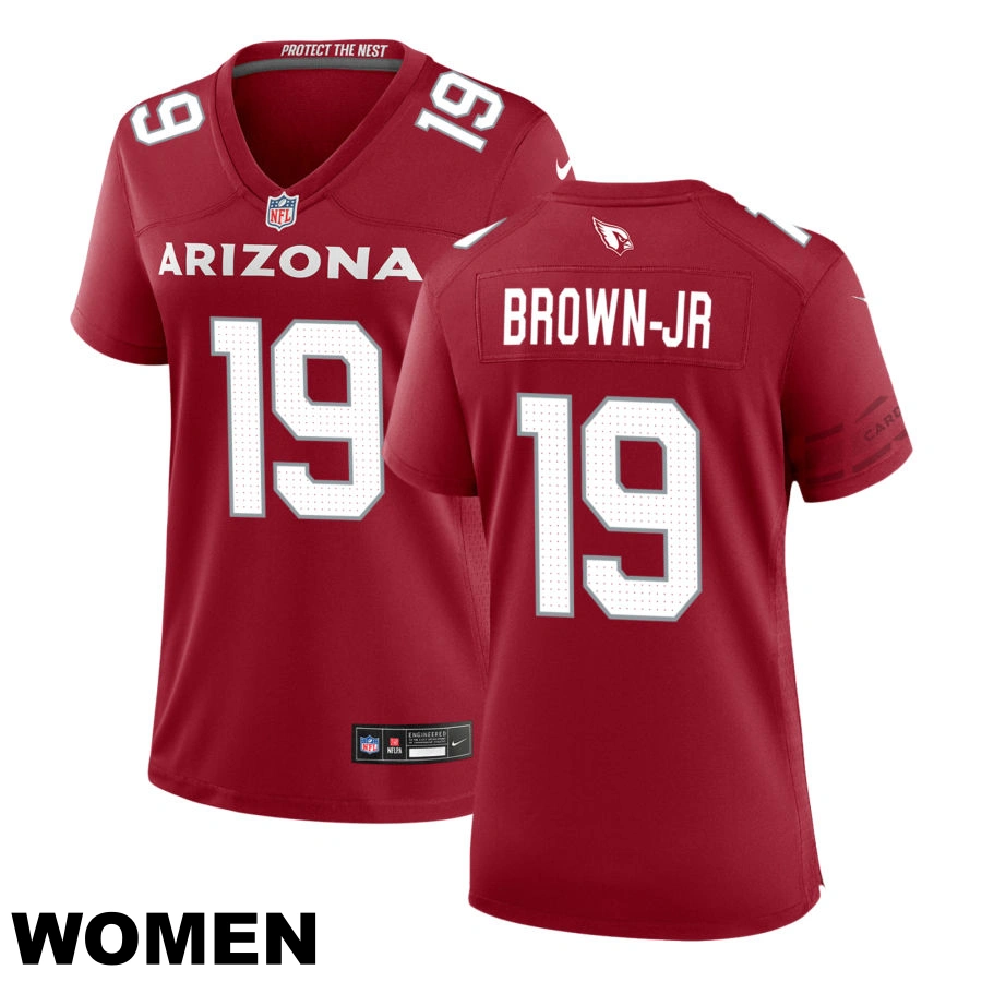 Women's Arizona Cardinals #19 Anthony Brown Jr Cardinal Game Jersey